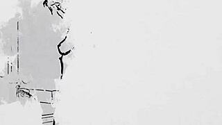 Skye Blue 18+ mit perfekten Titten strippt nach Büroalltag nackt