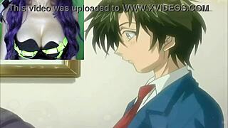 Visite à la tante aux gros seins mène à du sexe hentai sauvage - Inbo Ep 1