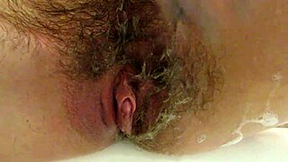 Intimate Close-Up of Smooth Pussy Shaving