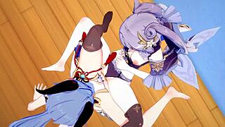 原神ヘンタイ 甘雨と刻晴の百合シーン