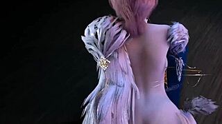 ヘンタイ3D無修正コンビネーション、バックスタイルと巨乳