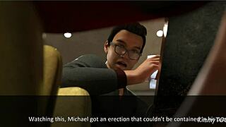 Δημόσιο ποδόσεξ κάτω από το τραπέζι του εστιατορίου στο Spell Book Pt 7