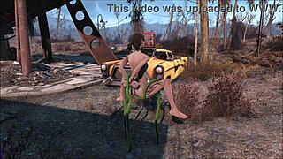 Fallout 4 Hentai Brunette Blir Pundet Hardt