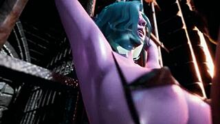 Hey, du schmutzige dunkle Elfe, nimm diesen massiven Orc-Schwanz jetzt!