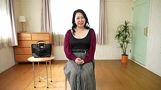 First-Time Filming of Fifty-Year-Old Housewife Yuko Ashikawa Sucking and Titty Fucking Amateurs.