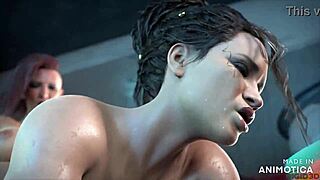 Жесткий 3D с Панам футанари в кремпае