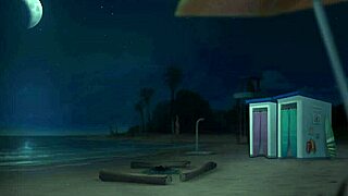 Knaller kjæresten og venninnen hennes i en vill strandorgie Summertime Saga