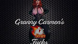 granny rides hard to explosive orgasm in raw bbw action