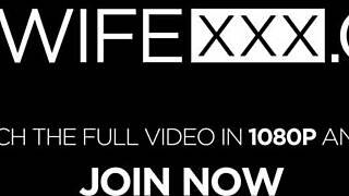 共享妻子在狂野口交颜射中被颜射