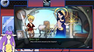 Prinzessin mit kleinen Titten wird frech in Hentai-Anime-Schnee-Szene