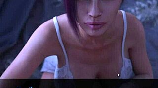 Kurva s malými prsy jezdí na velkém kurci ve sprše