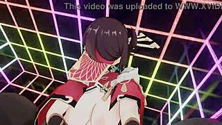 マスクされたビッチ ベイドゥがワイルドな3Dアクションで激しく騎乗